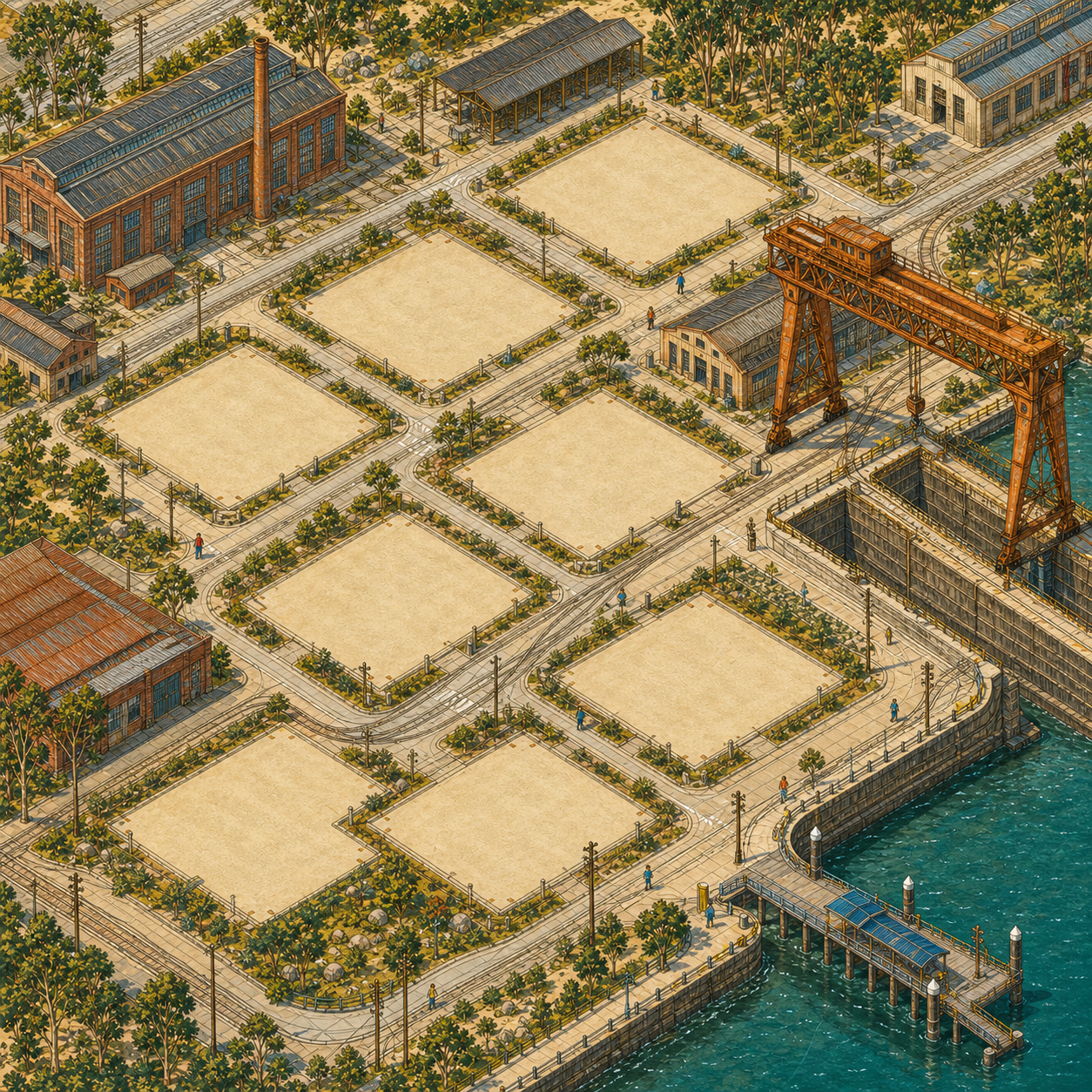 An evolving Mare Island-inspired maker world